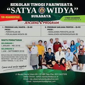 Banner PMB STP SatyaWidya Surabaya